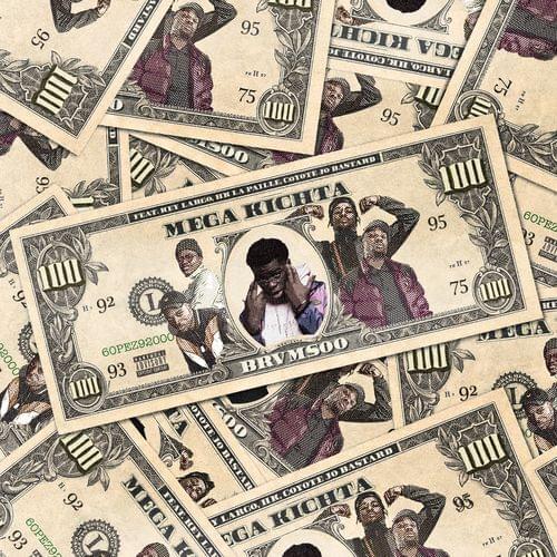 Album cover art for "Mega Kichta" by Brvmsoo & Coyote Jo Bastard & HK La Paille & Key Largo