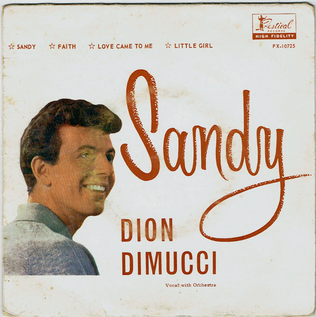Album cover art for "Sandy" by Dion