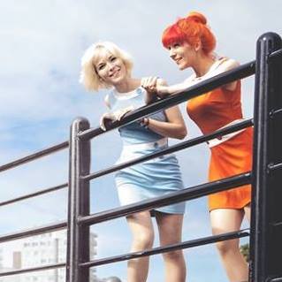 Album cover art for "The 59th Street Bridge Song (Feelin’ Groovy)" by MonaLisa Twins