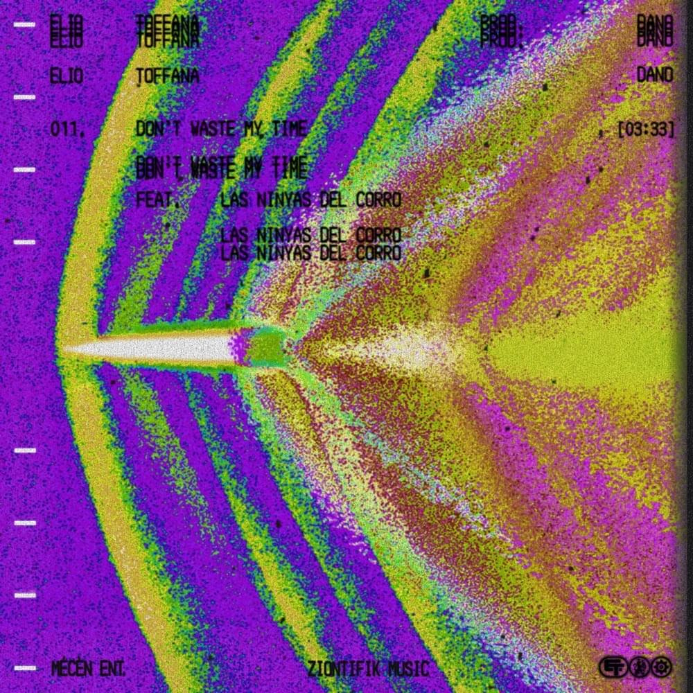 Album cover art for "DON’T WASTE MY TIME" by Elio Toffana
