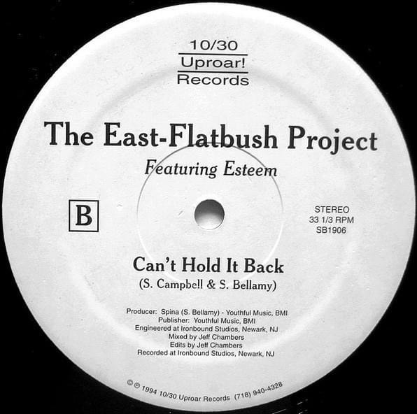 Can’t Hold It Back by East Flatbush Project