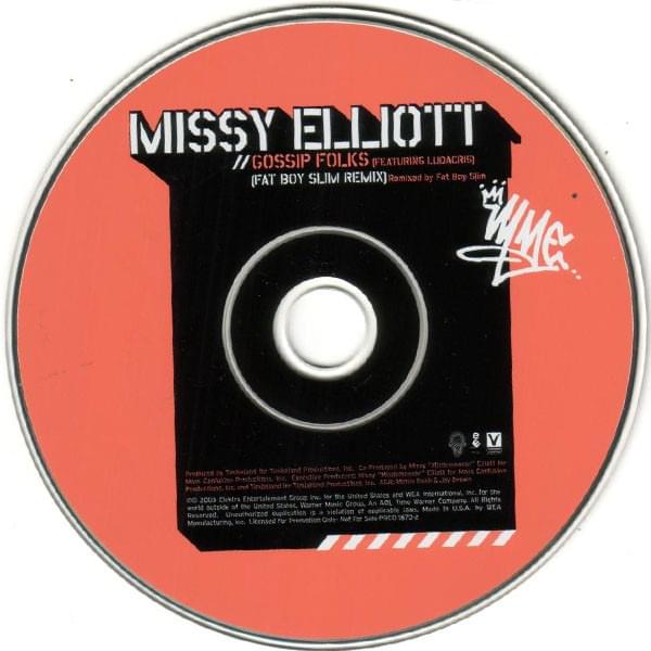 Album cover art for "Gossip Folks (Fatboy Slim Remix)" by Missy Elliott & Ludacris
