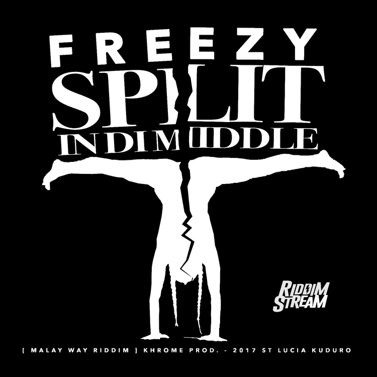 Album cover art for "Split in The Middle" by Freezy (Saint Lucia)