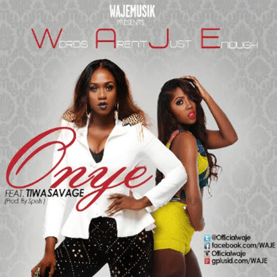 Album cover art for "Onye" by Waje & Tiwa Savage