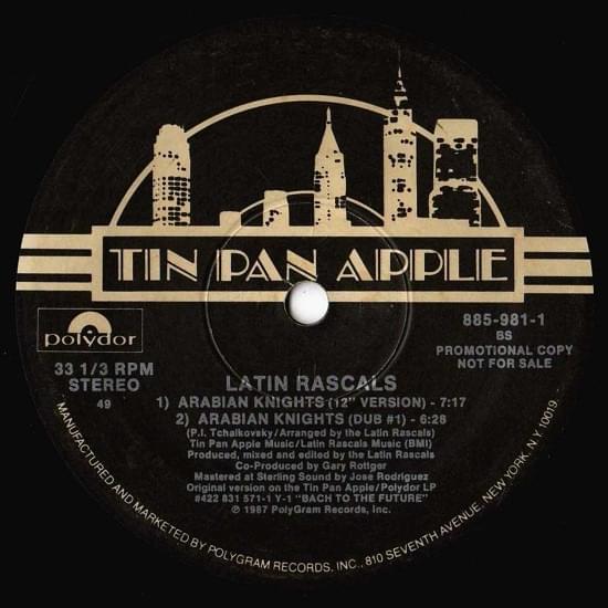 Album cover art for "Arabian Nights" by The Latin Rascals