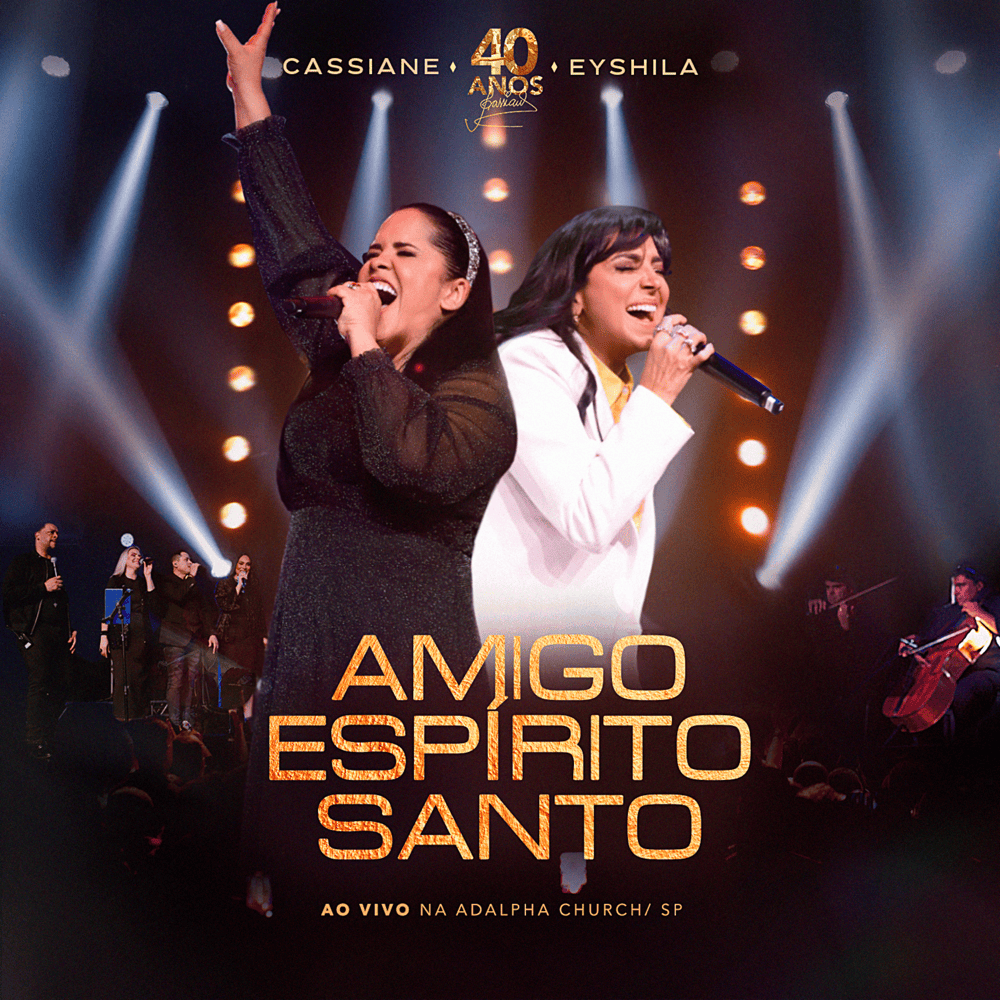 Album cover art for "Amigo Espírito Santo (Ao Vivo)" by Cassiane
