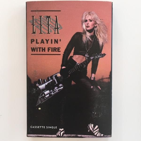 Album cover art for "Playin’ with Fire" by Lita Ford