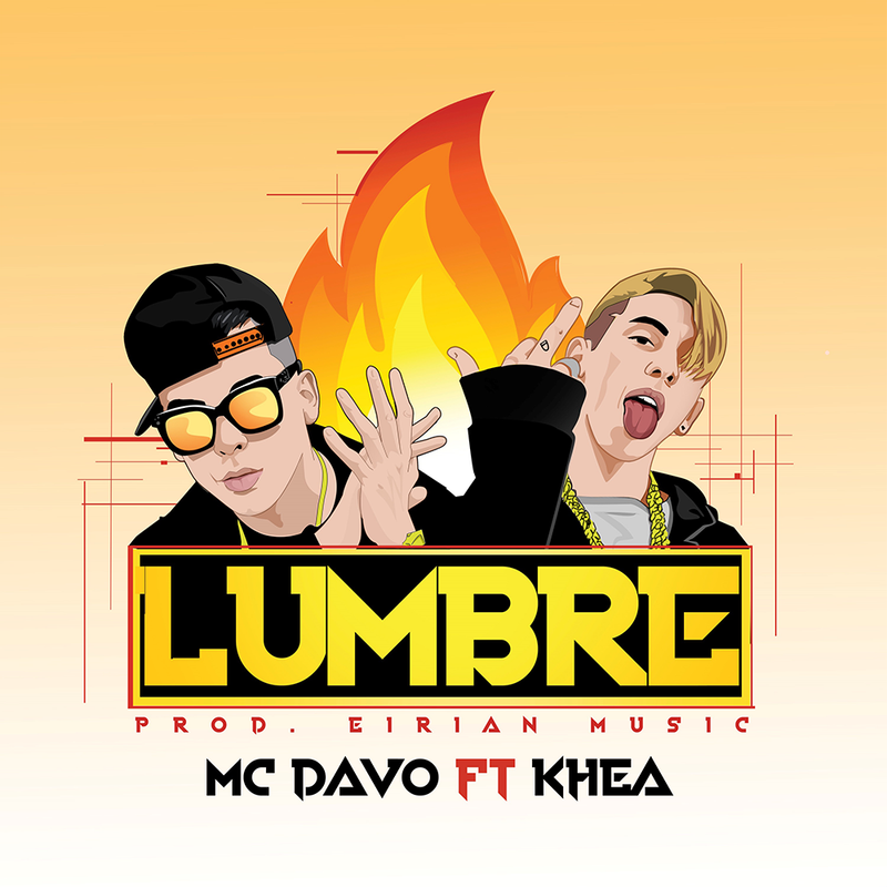 Album cover art for "Lumbre" by MC Davo & KHEA