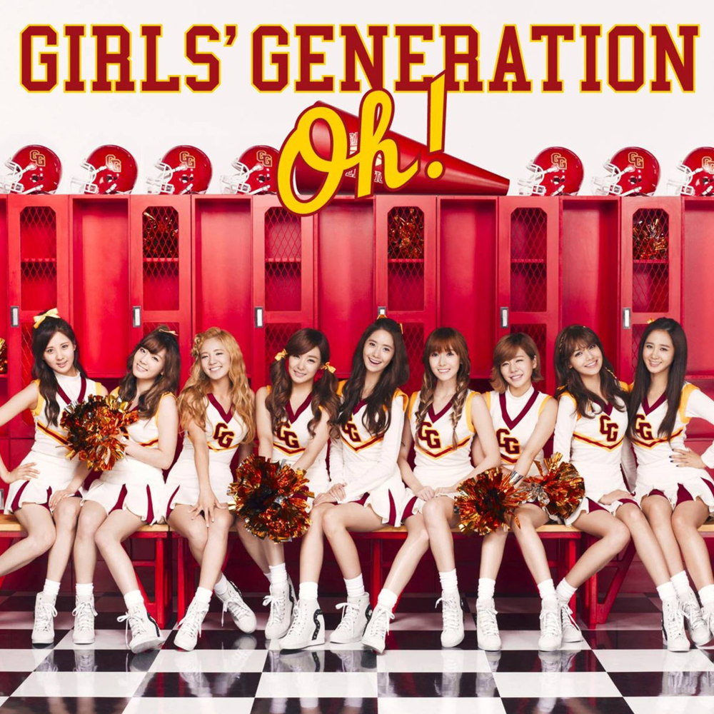 Album cover art for "Oh! (Japanese Version)" by Girls’ Generation (소녀시대)