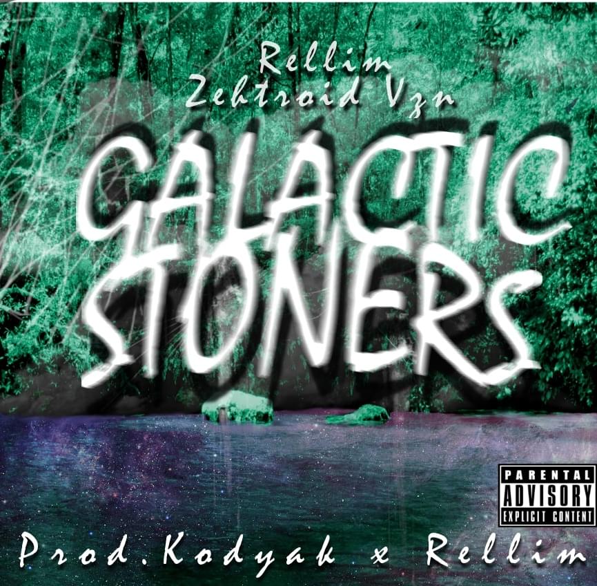 Album cover art for "Galactic Stoners" by BEXEY & Rellim