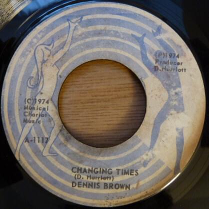 Album cover art for "Changing Times" by Dennis Brown