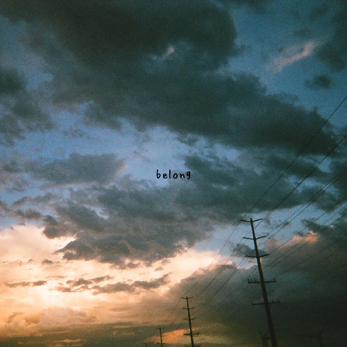 Album cover art for "​belong" by gnash & DENM