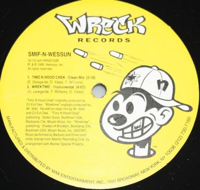 Album cover art for "Wrektime (Instrumental)" by Smif-N-Wessun