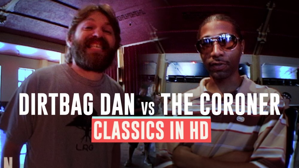 Album cover art for "Dirtbag Dan vs The Coroner" by Grind Time Now & Coroner (Battle Rapper) & Dirtbag Dan