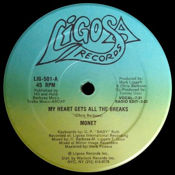 My Heart Gets All The Breaks (Radio Edit) by Monet (Freestyle)