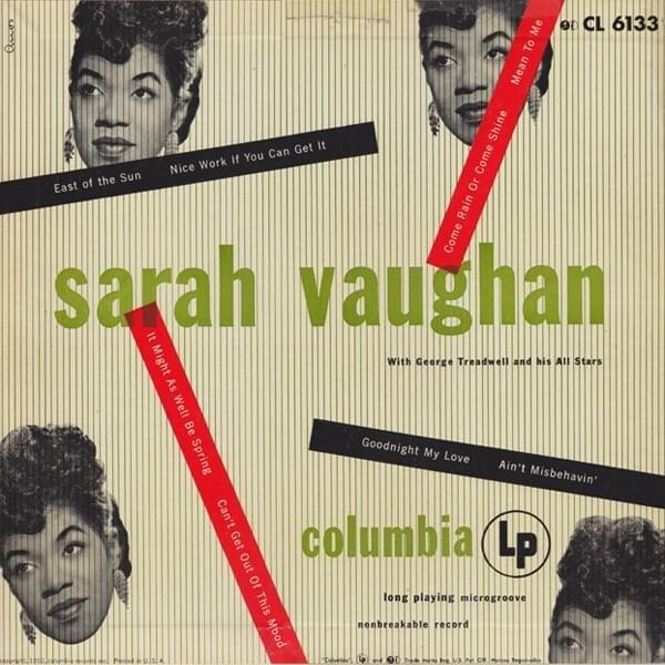 Album cover art for "Ain’t Misbehavin’" by Sarah Vaughan