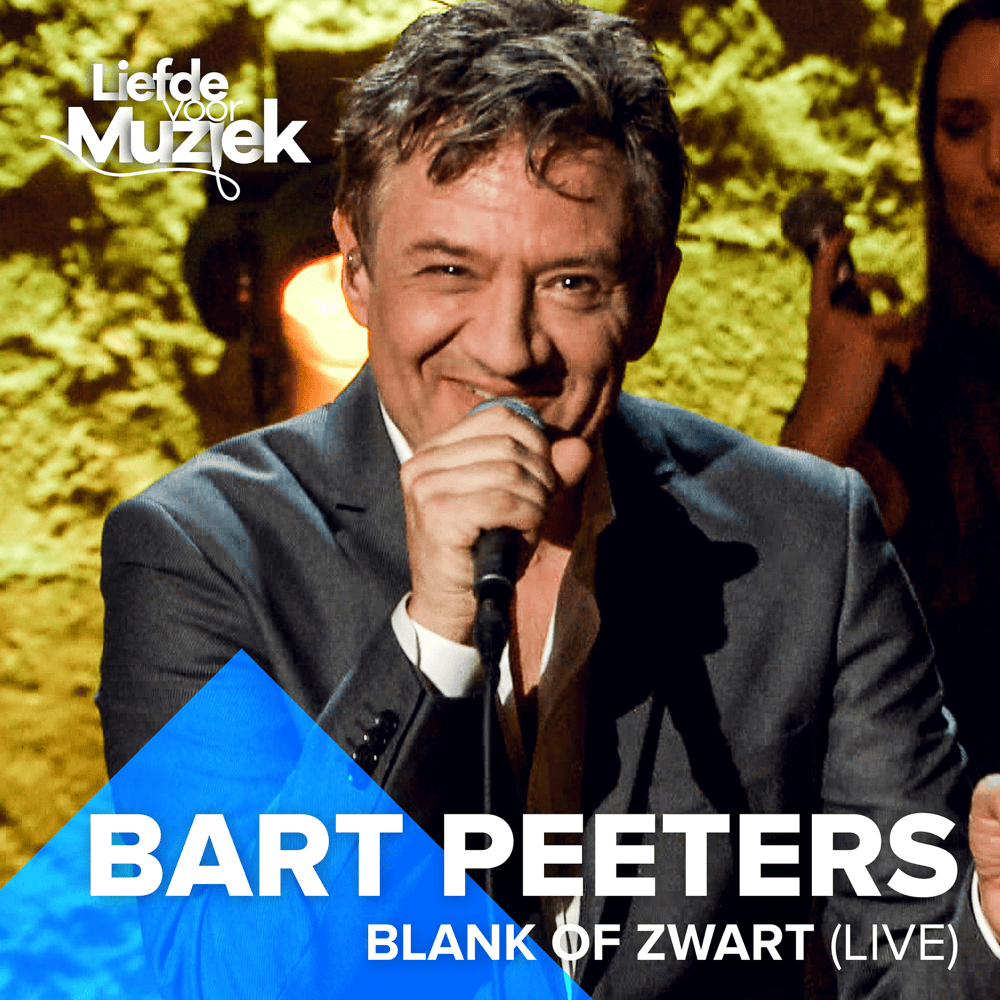 Album cover art for "Blank Of Zwart" by Bart Peeters