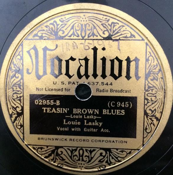 Teasin’ Brown Blues by Louie Lasky