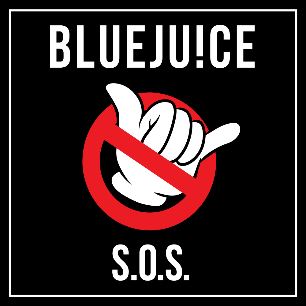 Album cover art for "S.O.S." by Bluejuice