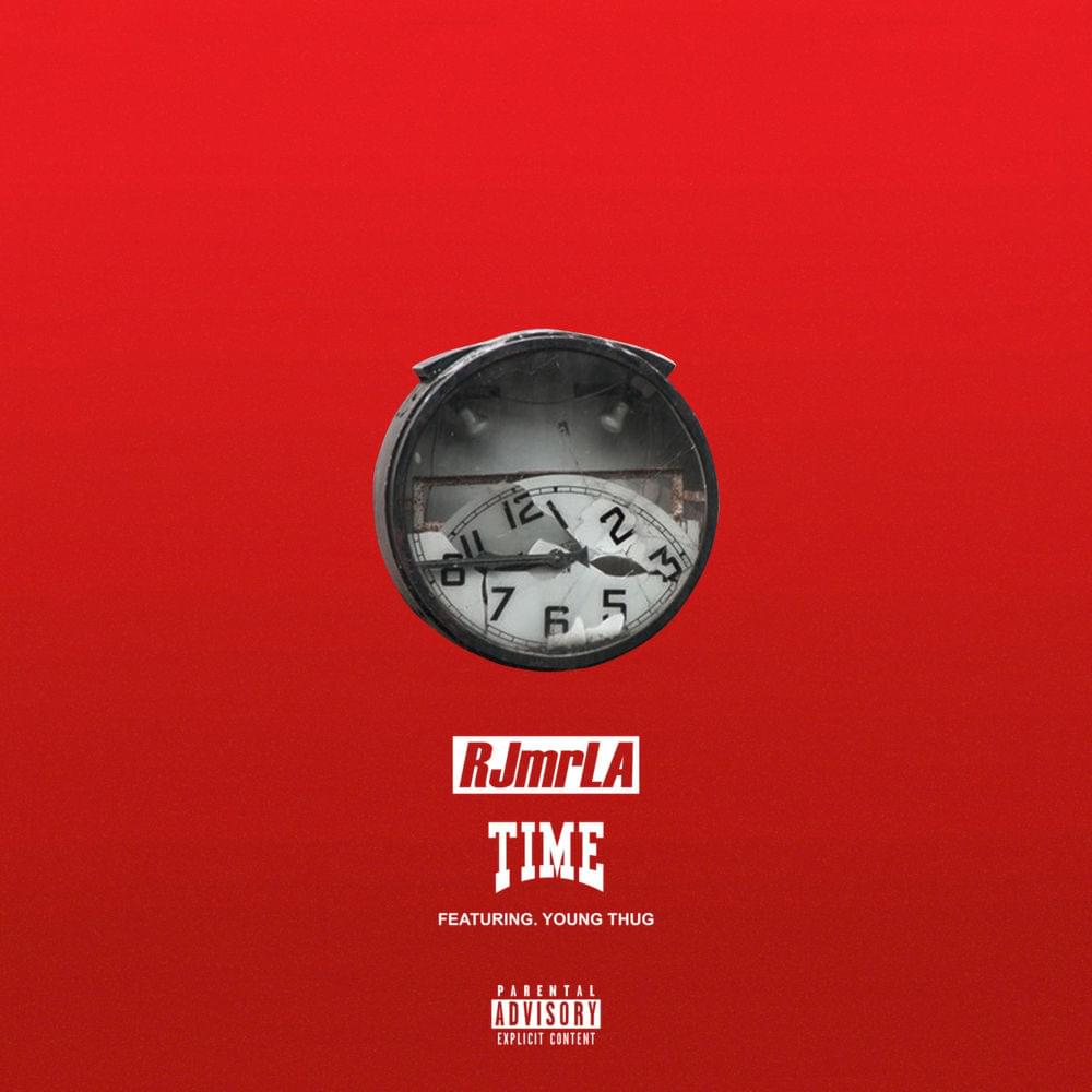 Album cover art for "Time" by RJmrLA & Young Thug