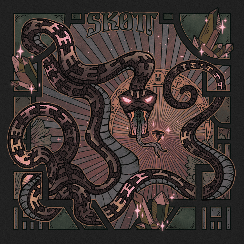 Album cover art for "Obsidian" by Skott