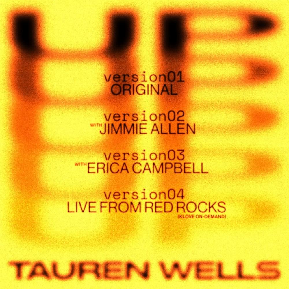 Album cover art for "Up" by Tauren Wells