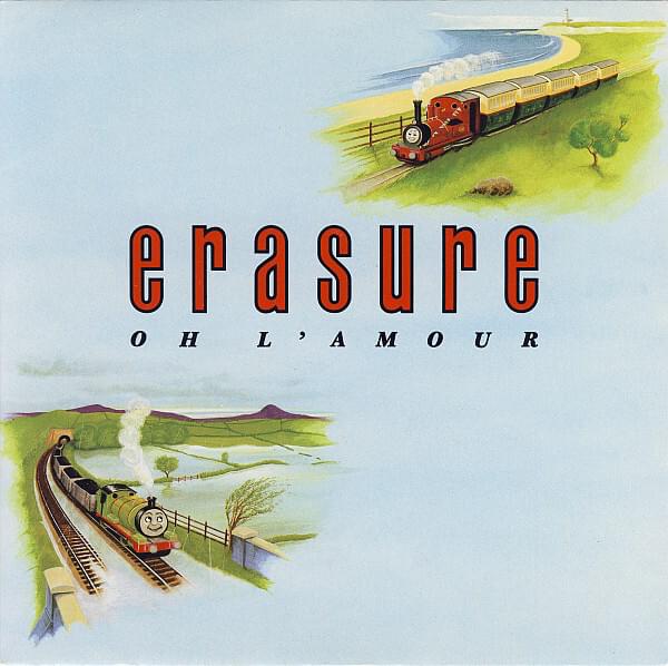 Album cover art for "March On Down the Line" by Erasure