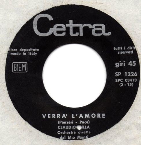 Album cover art for "Verr� lamore" by Claudio Villa