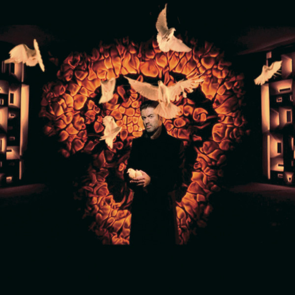 Album cover art for "John and Elvis Are Dead" by George Michael