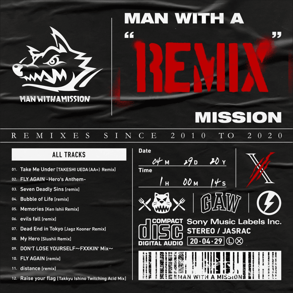 Album cover art for "FLY AGAIN (Hero’s Anthem)" by MAN WITH A MISSION
