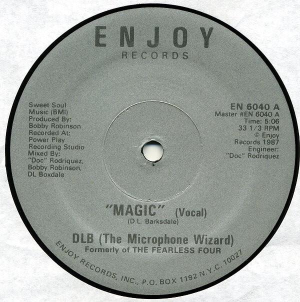 Album cover art for "Magic" by DLB (Fearless Four)