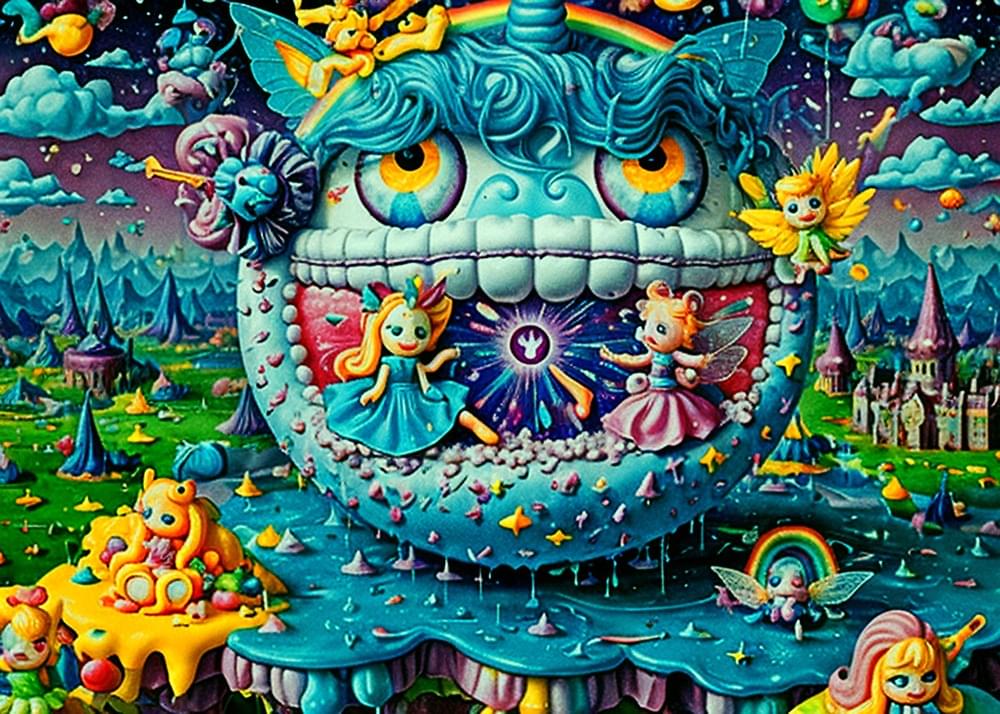Album cover art for "Happysadfairyland" by Passenger of Shit
