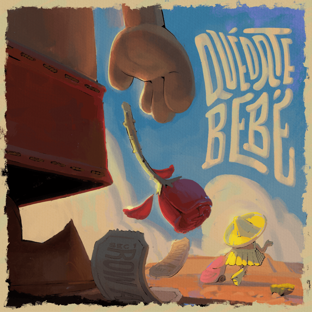Album cover art for "QUÉDATE BEBÉ" by Grupo Frontera
