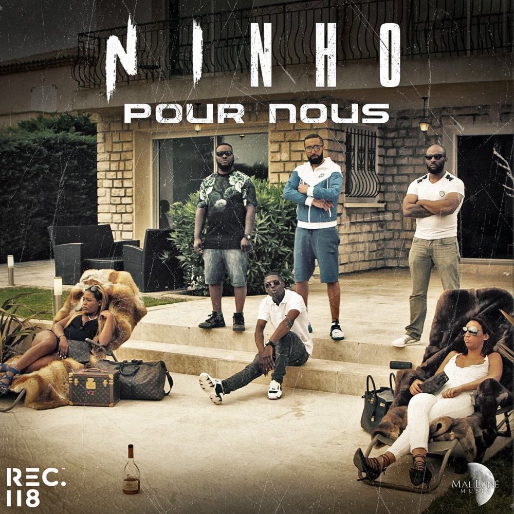 Album cover art for "Pour nous" by Ninho