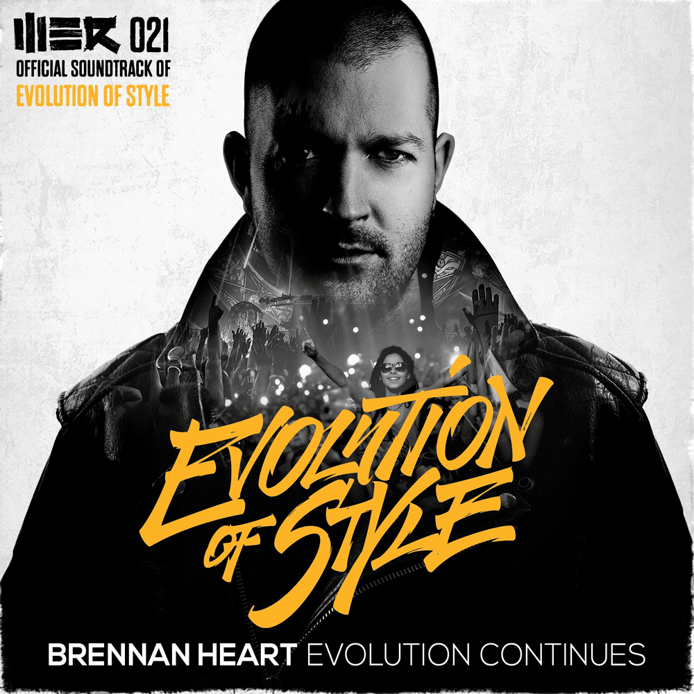 Album cover art for "Evolution Continues" by Brennan Heart