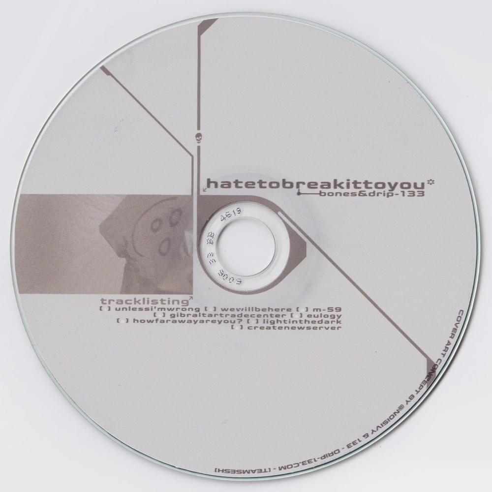 Cover image for HateToBreakItToYou (CD Release)