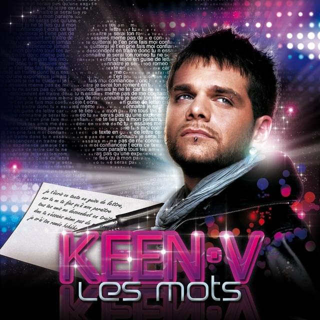 Album cover art for "Les mots" by Keen’V