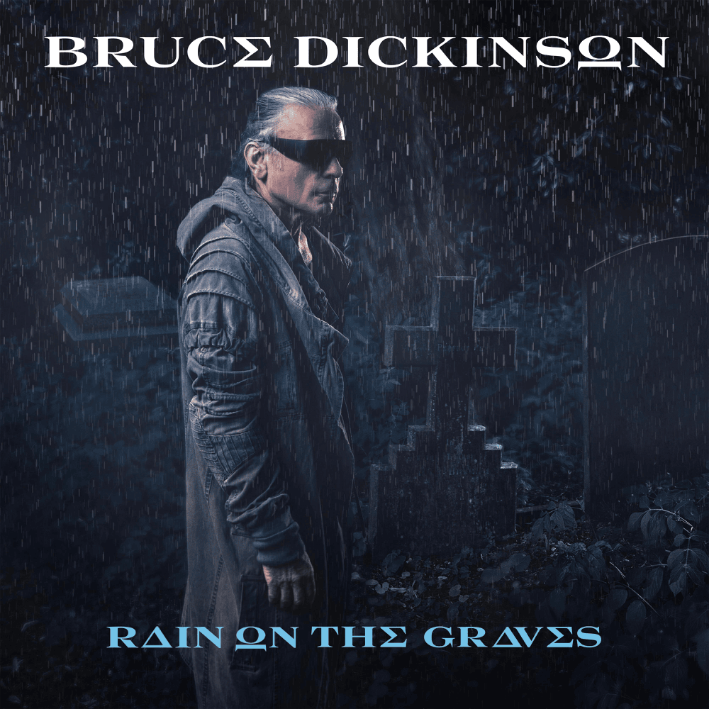 Album cover art for "Rain on the Graves" by Bruce Dickinson