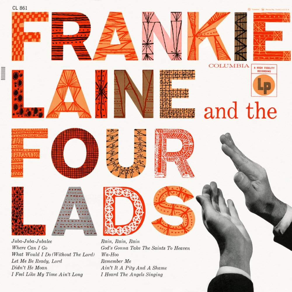 Album cover art for "I Heard the Angels Singing" by Frankie Laine & The Four Lads