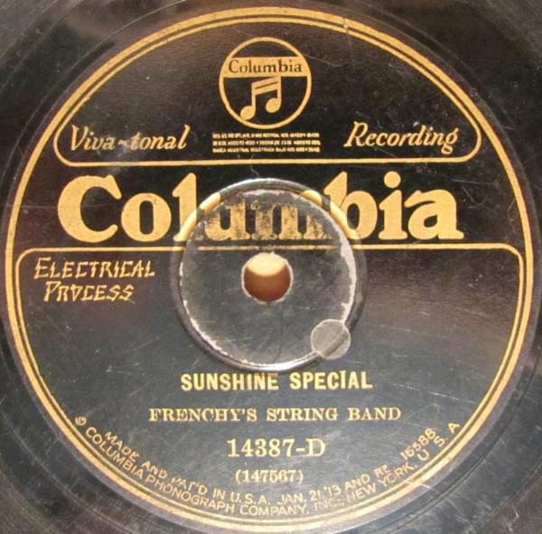 Album cover art for "Sunshine Special" by Frenchy’s String Band