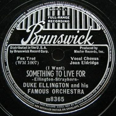 Album cover art for "(I Want) Something to Live For" by Duke Ellington