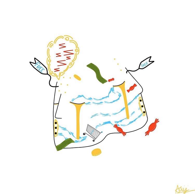 Album cover art for "CARREFOUR ☆彡" by Narcolessia & demoncandy