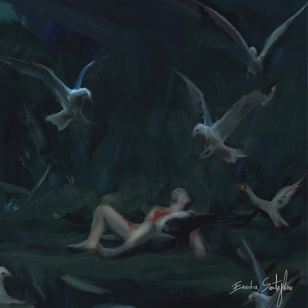 Album cover art for "ENVIDIA" by Santaflow