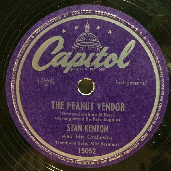 Album cover art for "The Peanut Vendor" by Stan Kenton