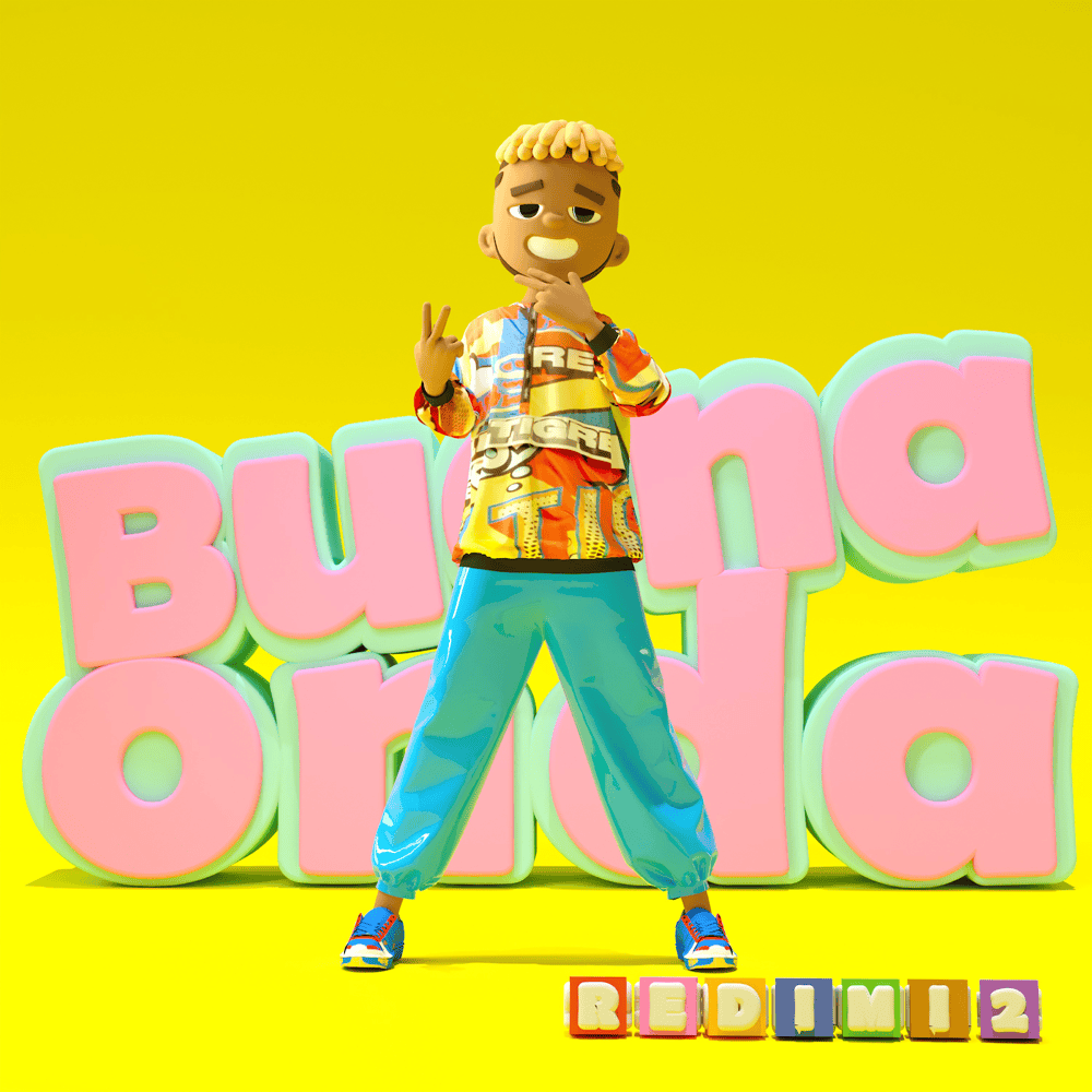 Album cover art for "BUENA ONDA" by Redimi2