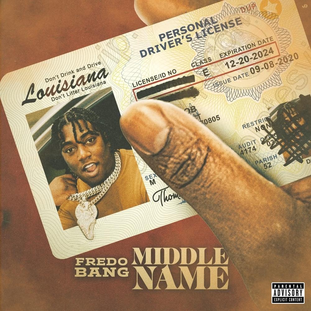 Album cover art for "Middle Name" by Fredo Bang
