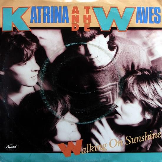 Album cover art for "Walking on Sunshine" by Katrina and the Waves