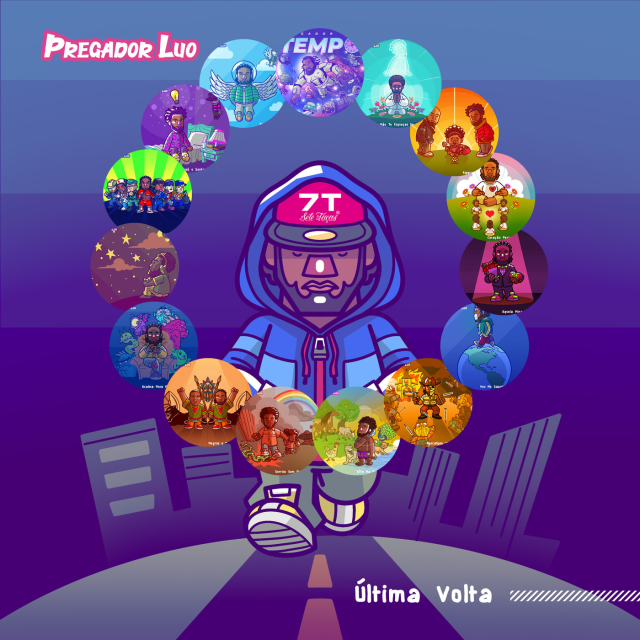 Album cover art for "Última Volta" by Pregador Luo