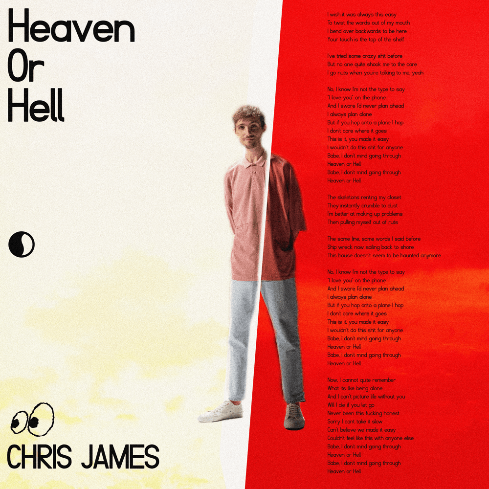 Album cover art for "Heaven or Hell" by Chris James