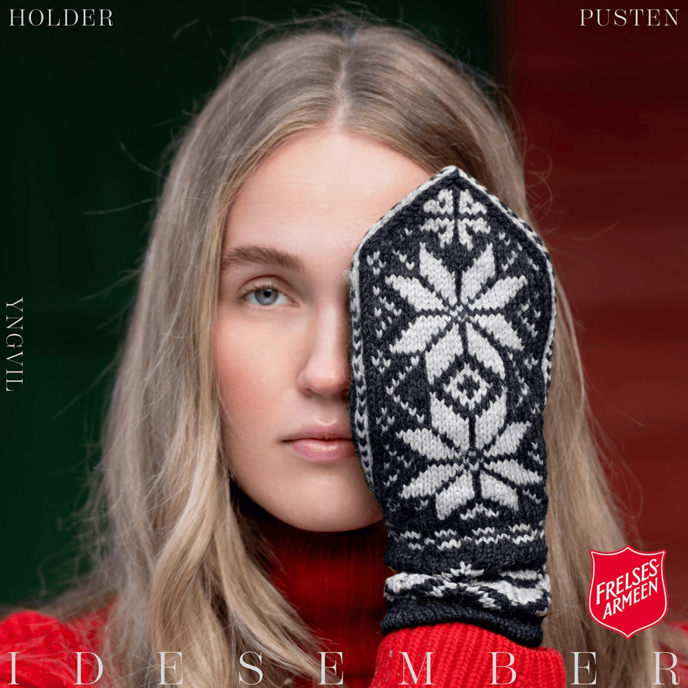 Album cover art for "Holder pusten i desember" by Yngvil